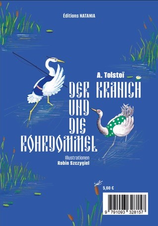 Conte « Le héron et la grue » - « Цапля и журавль »