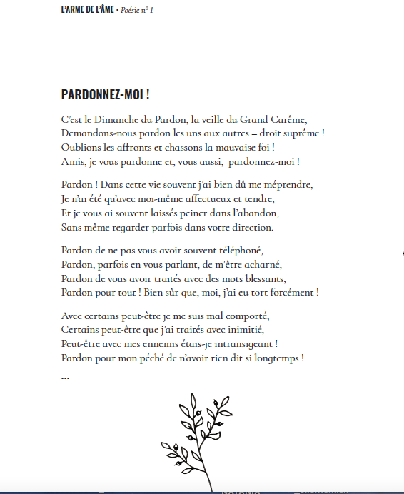 L’arme de l’âme. Larmes de l’âme.